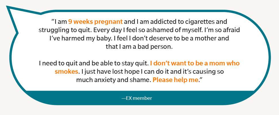 smoking cigarettes while pregnant personal stories