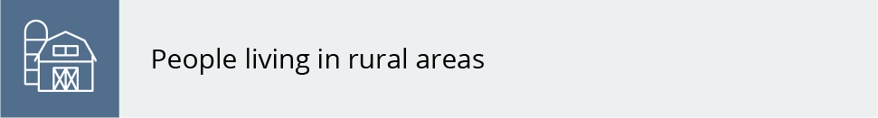 People living in rural areas have higher tobacco use rates