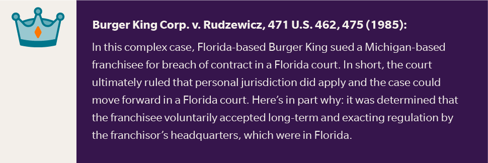 Burger King Corp. v. Rudzewicz, 471 U.S. 462, 475 