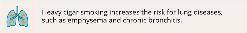 heavy cigar smoking can cause lung diseases