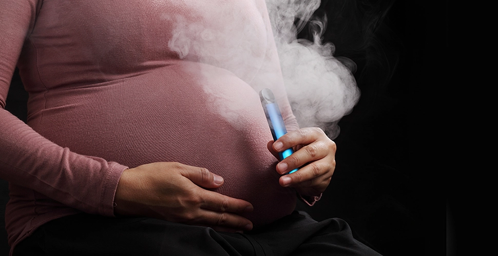 Vaping while pregnant isn’t safe.